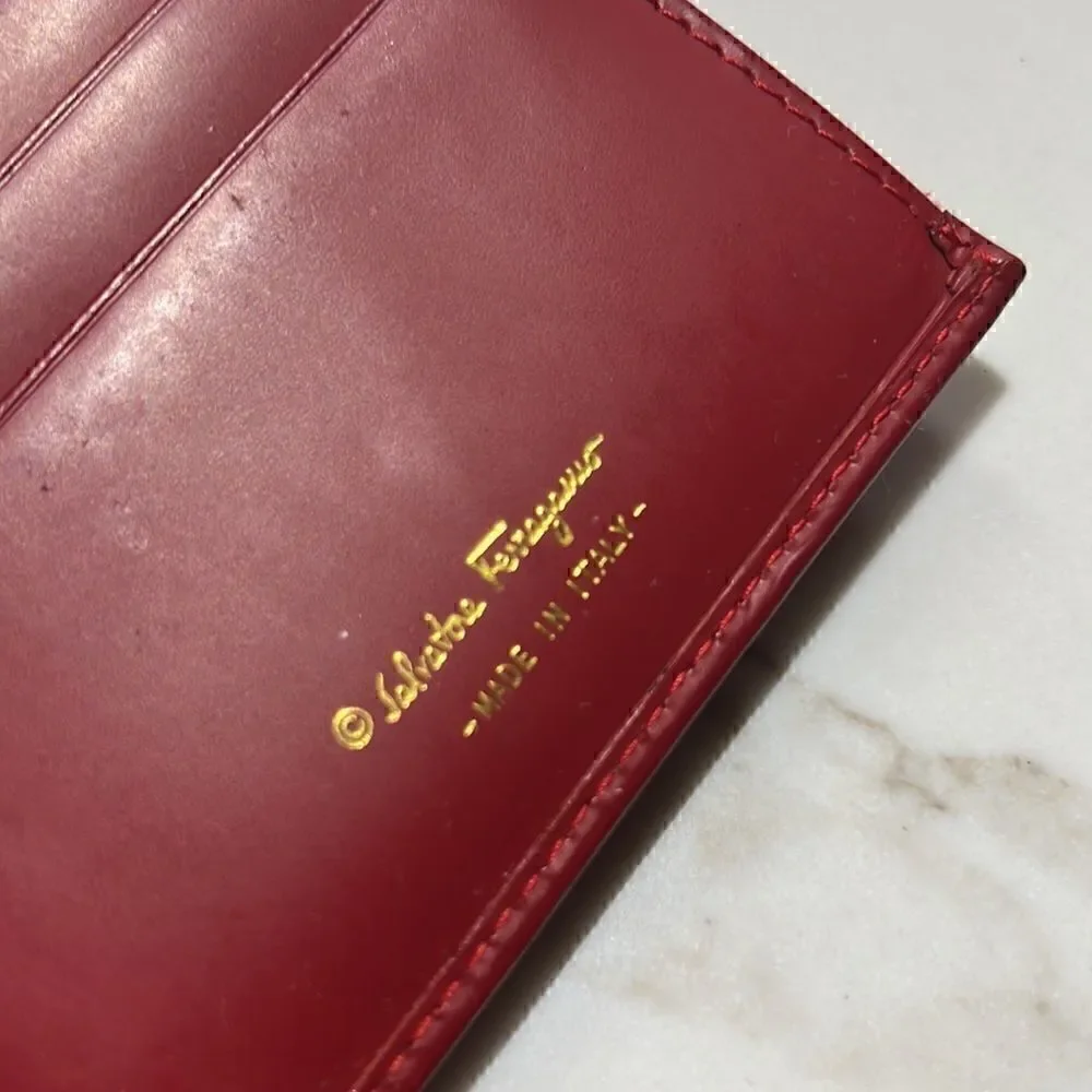 Salvatore Ferragamo Red Long Wallet